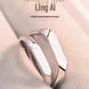 Personalized Glossy Couple Rings: Engraved Open Rings for Long Distance Relationships