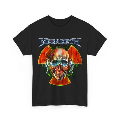 Maglietta Nera Vintage Megadeth 2018 Skull Tour