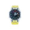 CASIO Men Liquid Crystal/Analog Dual Display Series 48.5mm Black Watch GA-2100-1A-