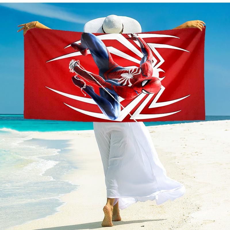 1pc Spiderman Action beach towel,quick drying absorbent beach towel,outdoor sports swimming beach towel,Soft and comfortable Y72832