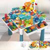Large Multi-Functional Children's Building Blocks Table Educational Assembly Toy Study Desk for Boys And Girls Big Granular