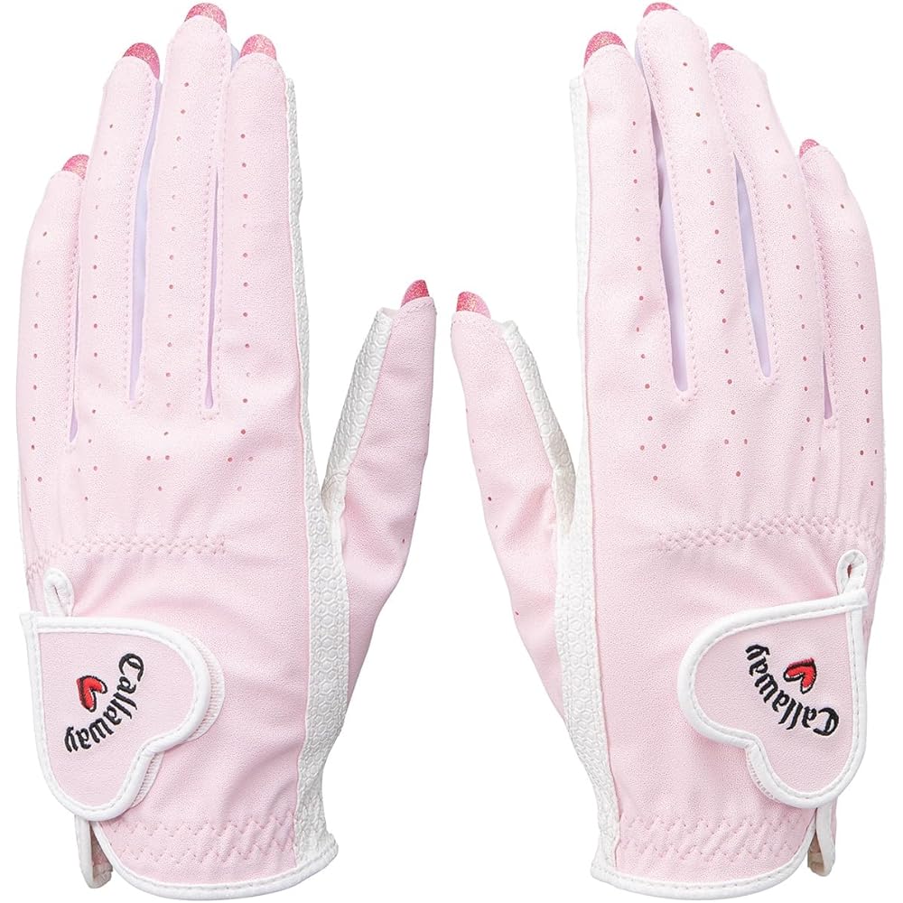 Callaway NAIL DUAL Women's Golf Gloves Pink Size L (20-21cm) Left and Right Handed