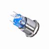 19mm 12V24V Waterproof Stainless Selflocking  ing Push Button Power   Red LED