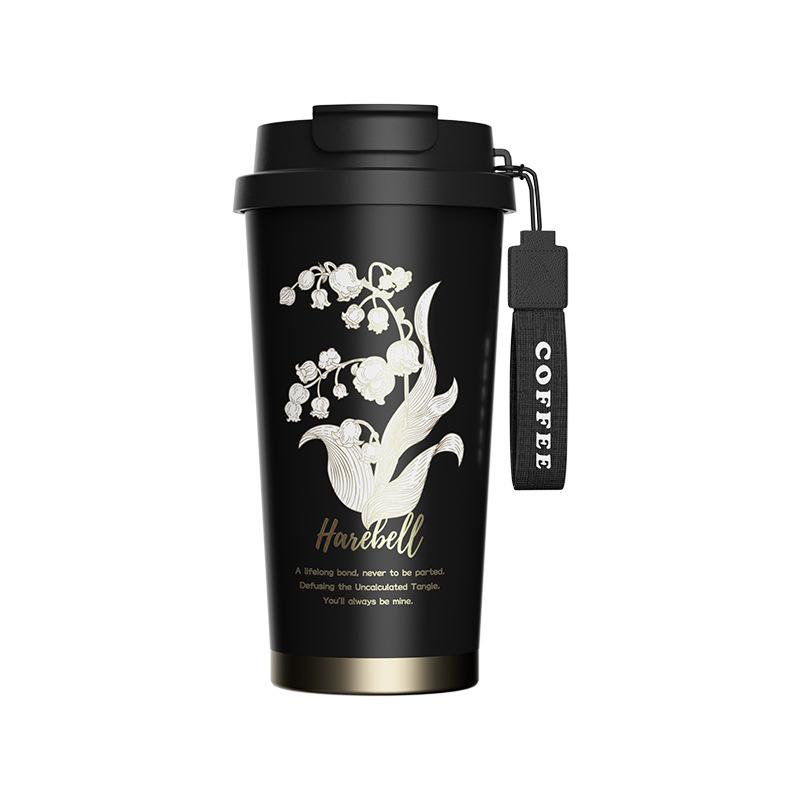 

Thermos cup ceramic liner coffee cup coffee 316 stainless steel women s water cup high value coffee cup 500ml