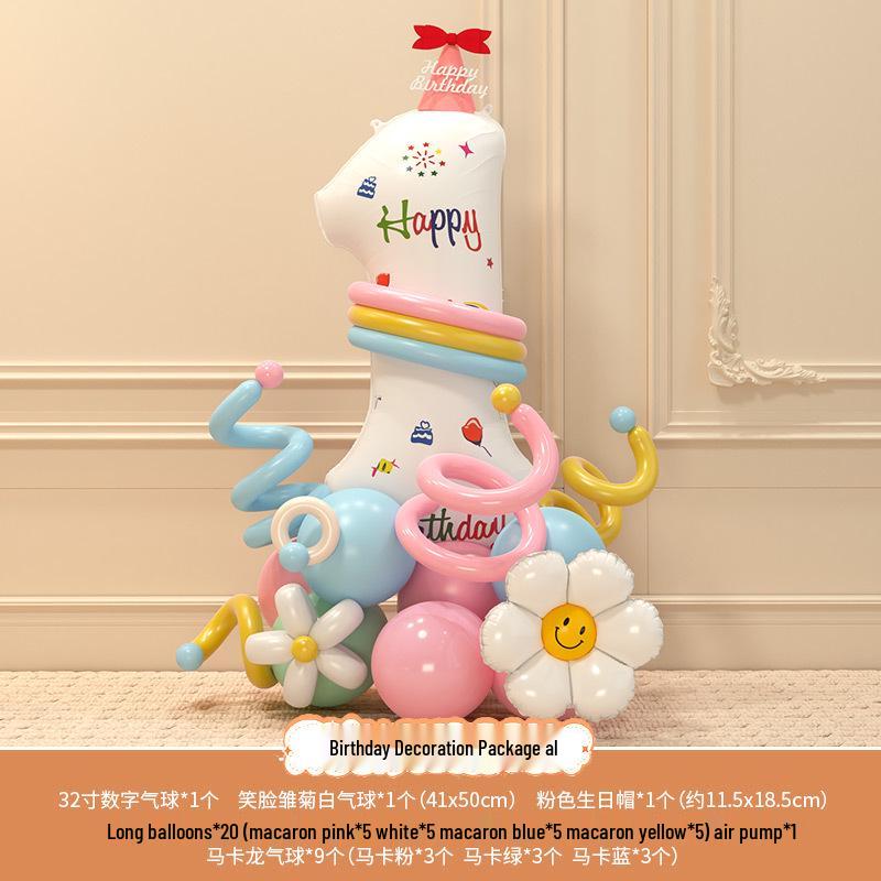 Accessori fotografici per il 3° compleanno del bambino: Palloncini e Decorazioni Numeriche