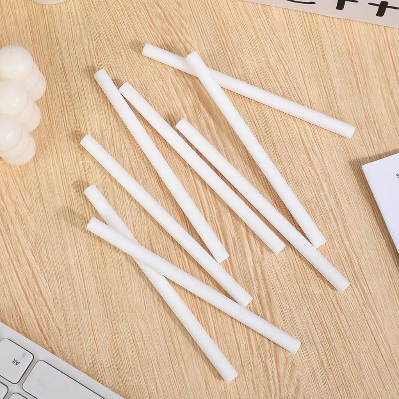50pcs High Efficiency Cotton Wick Refills Filter Sticks for USB Mini Humidifiers Cool Mist Diffuser Replacement Wicks