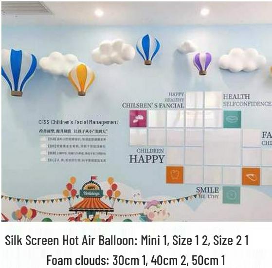 Foam Cloud Hanging Ornaments for Visual Merchandising and Store Display