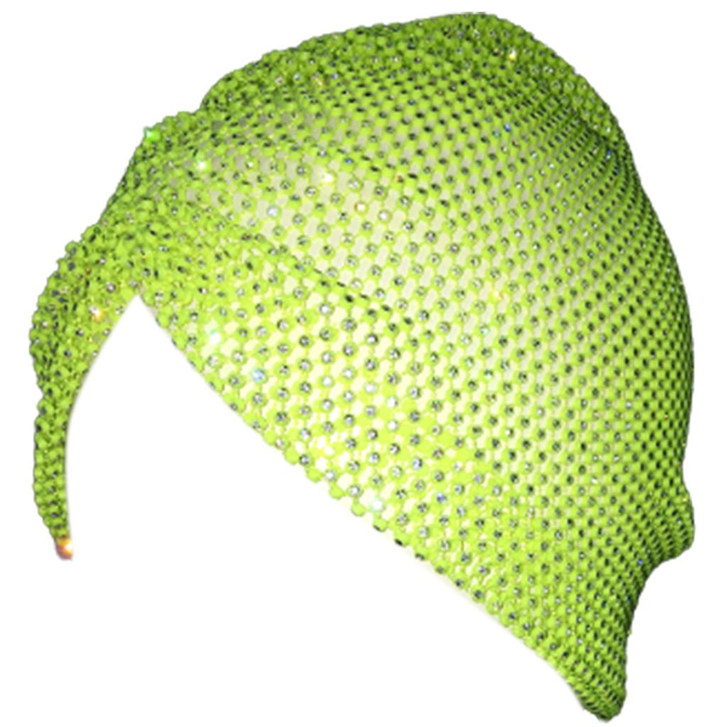 Glitter Rhinestone Elastic Hat Shinning Nightclub Beanie Hat Carnivals Festival Beanie Clubwear Adult Hat