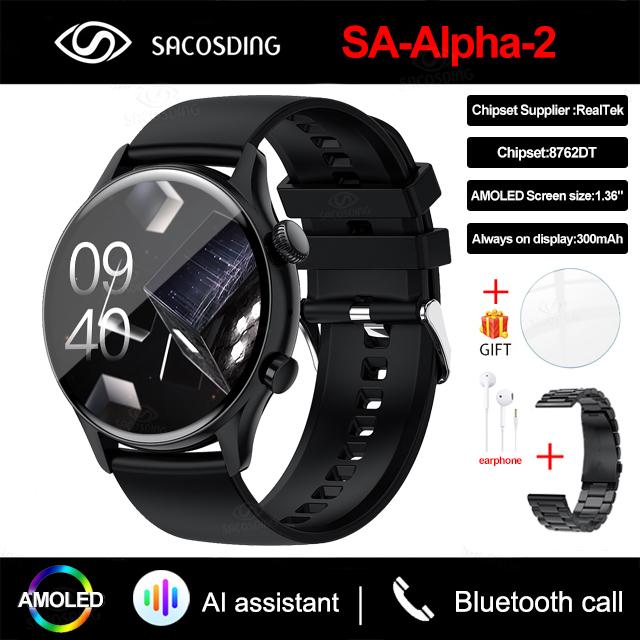 Nfc Bluetooth Anruf Damen Smartwatch Herren Amoled 390*390 Hd Bildschirm Always-On-Display Uhren Wasserdichte Smartwatch Für Xiaomi