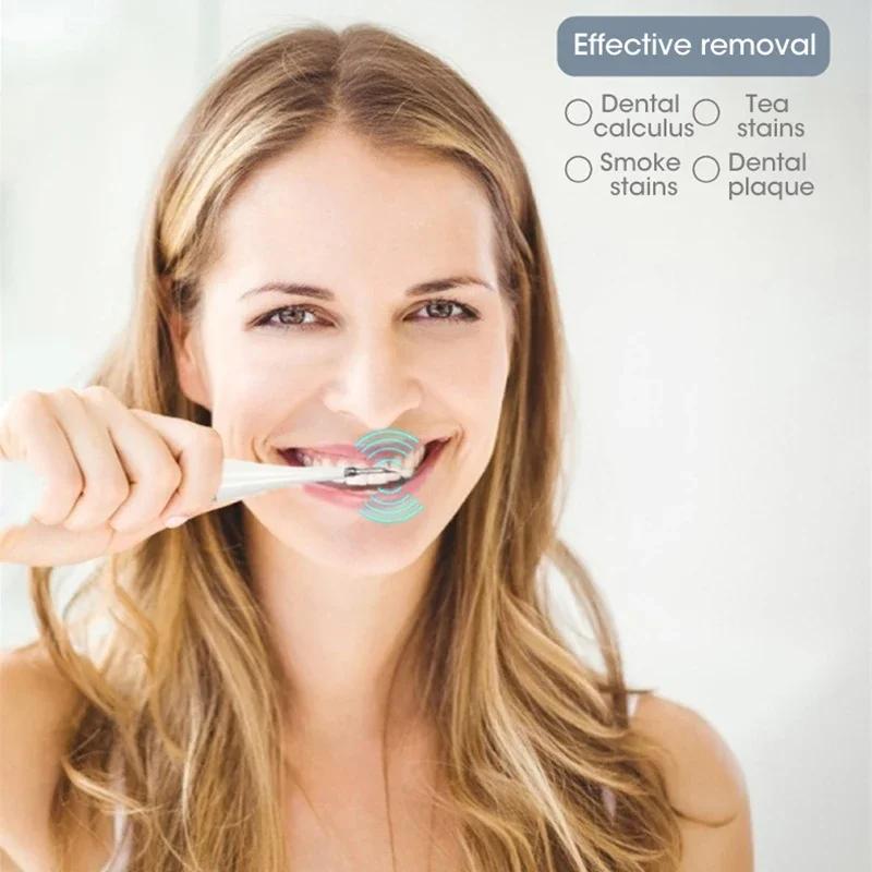 Sonic Electric Toothbrush 3-in-1 Teeth Whitening Gum Care with Pressure Sensor USB Charging 90-Day Battery Oral Care