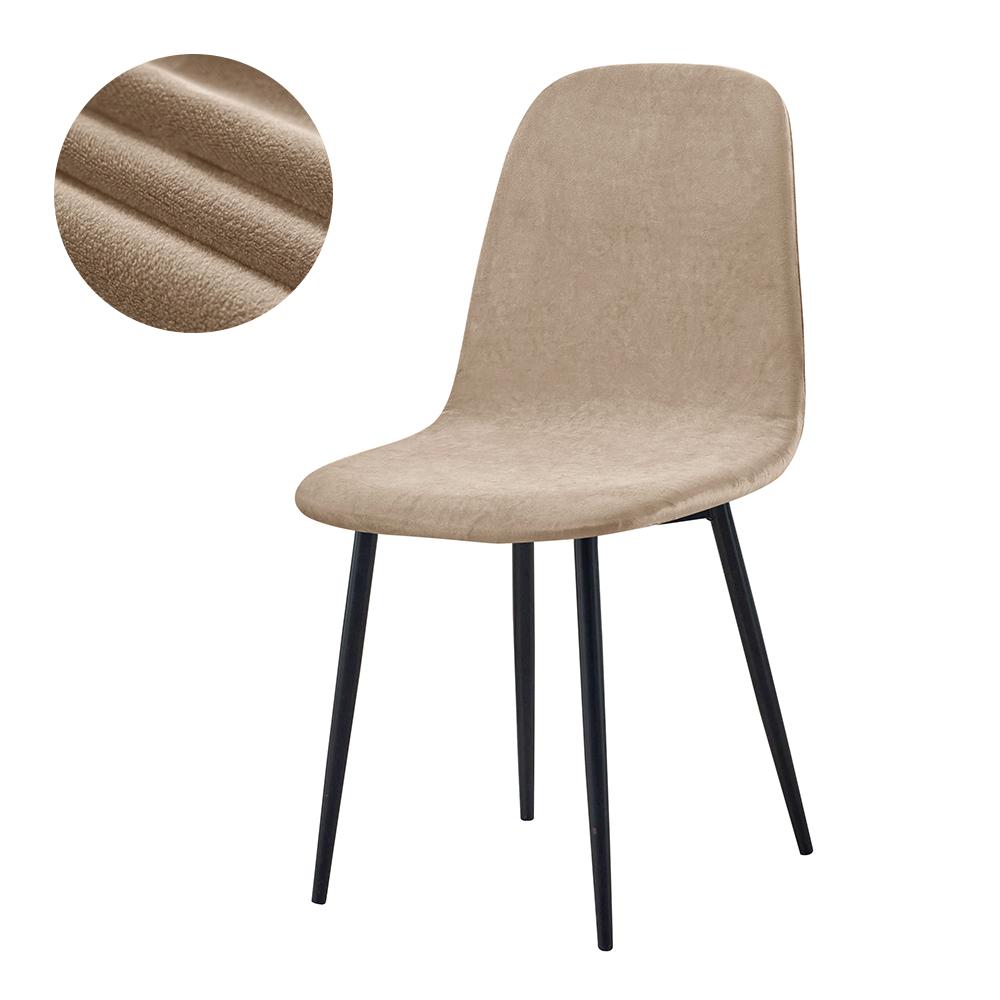 

1PC Soft Velvet Chair Cover Elastic Swivel Armless Seat Cover Solid Color Shell Chair Furniture Cover Kitchen Hotel Office Bar 1pc