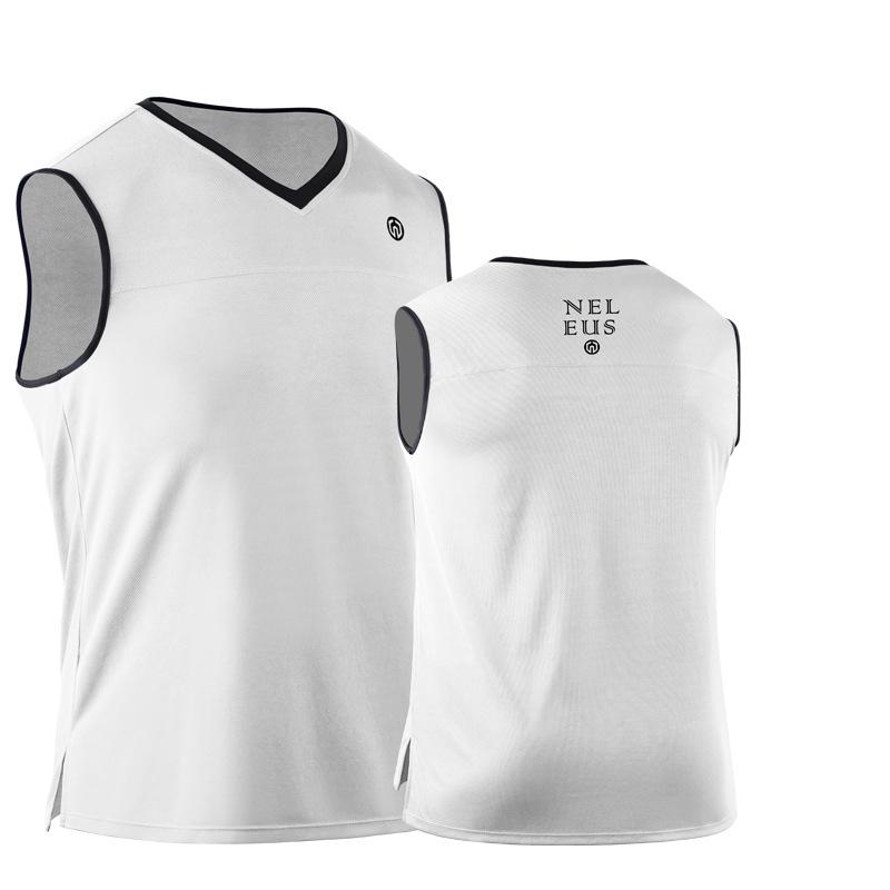 Men's Sports Vest Shirts Bodybuilding Tank Tops Training Gym Tee Sleeveless V-neck Jacket