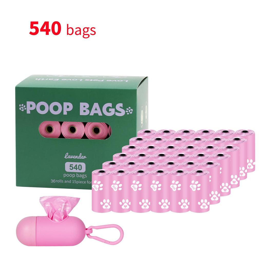 Eco-friendly Biodegradable Dog Waste Bags with Dispenser