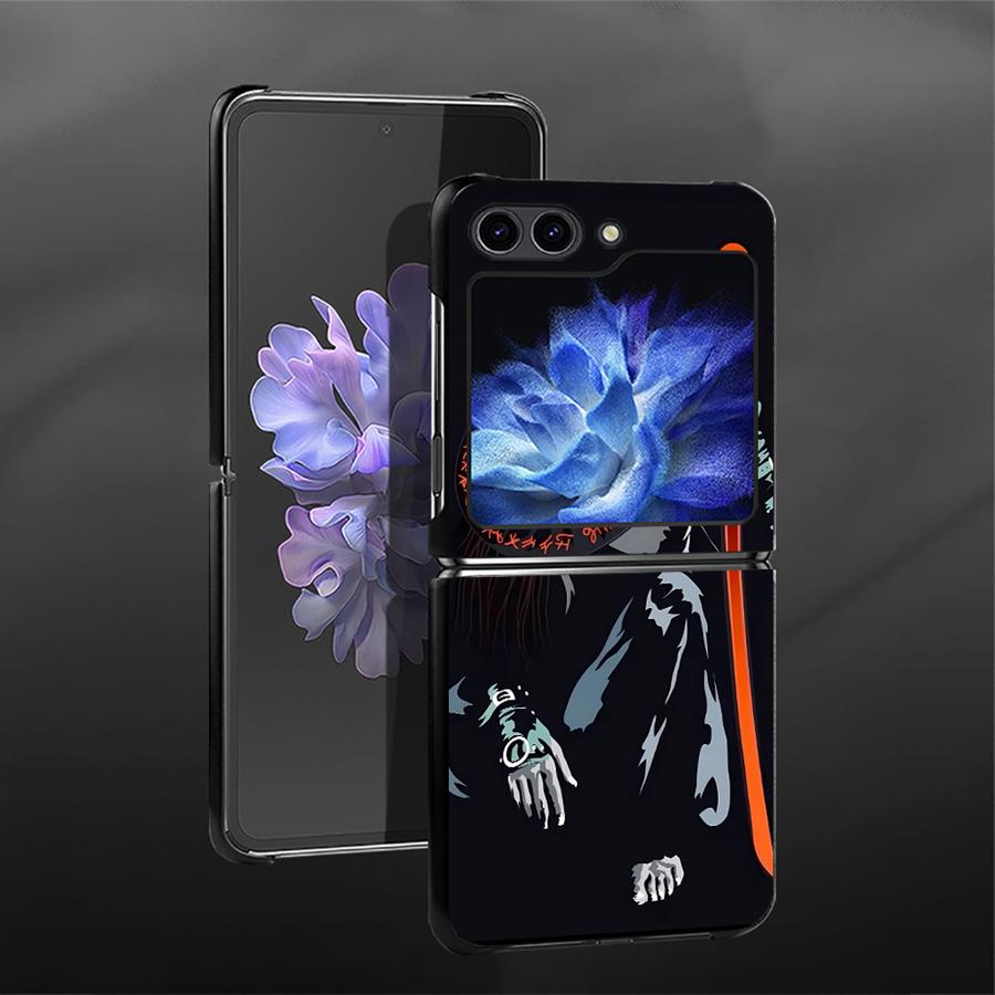 

Чохол для Samsung Galaxy Z Flip 7 6 5 4 3 Flip6 Flip5 Flip7 FE Flip3 Flip4 Задня кришка телефону Funda Аніме Самурай Крутий Galaxy Z Flip7 FE