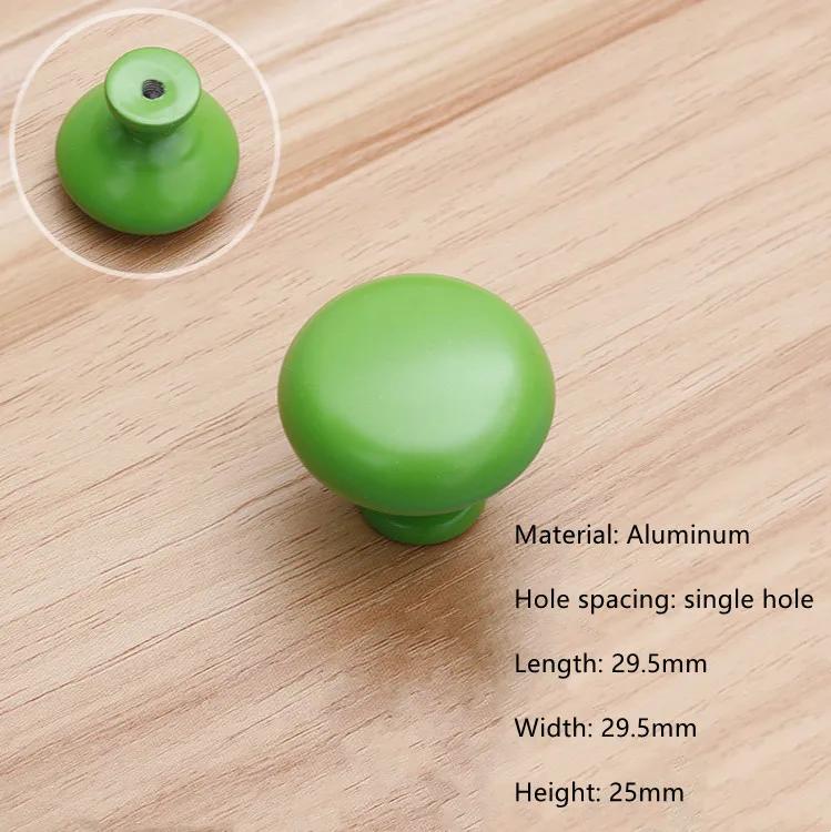 

Modern Simple Aluminum Colorful Furniture Handles Children s Room Cabinet Door Handles Drawers Wardrobe Knobs Home Decoration