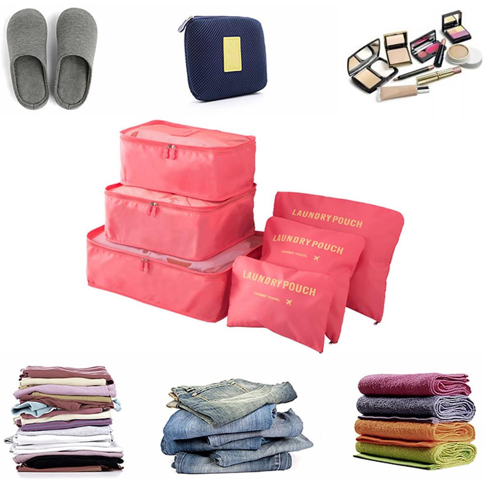 

Сумки для дорожной одежды-органайзера, упаковка из 6 водонепроницаемых сумок для хранения