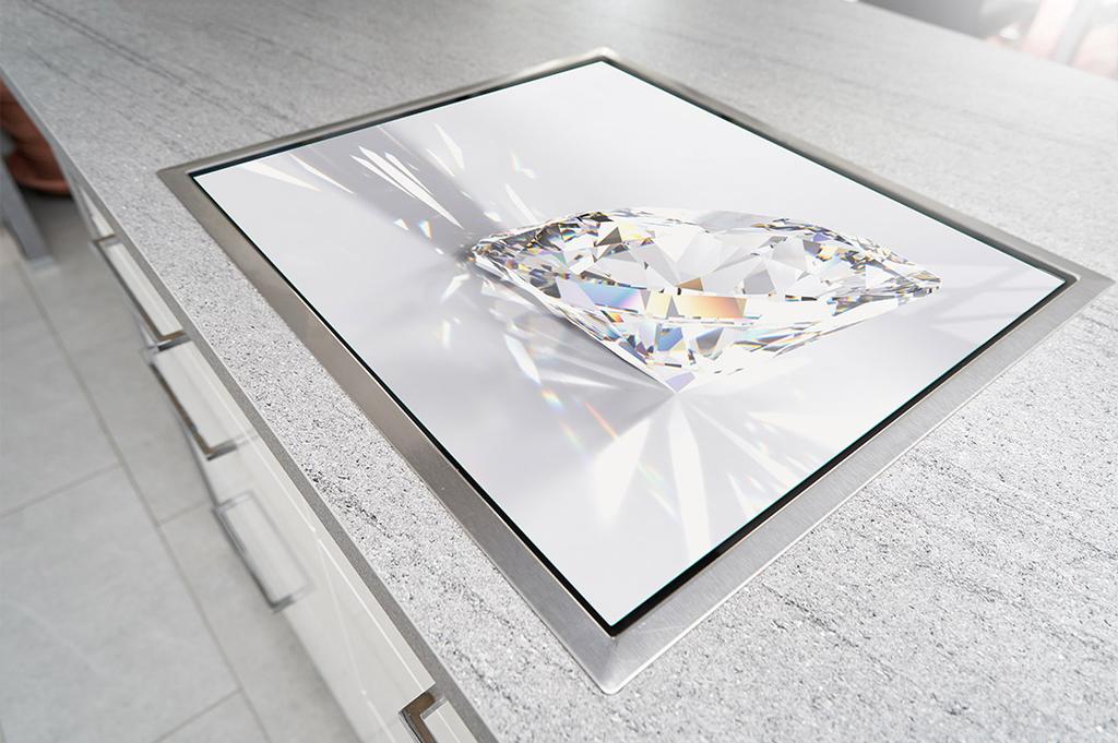 SZKLANA PŁYTA OCHRONNA NA KUCHENKĘ 70x52 DIAMENT