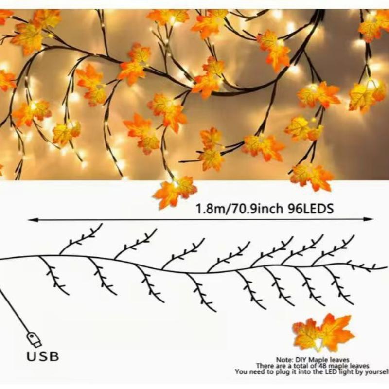 Led Vines Light Strings Willow Vine Branch Diy Light For Room Wall Wedding Party Decor Festival Decorations Garland Light