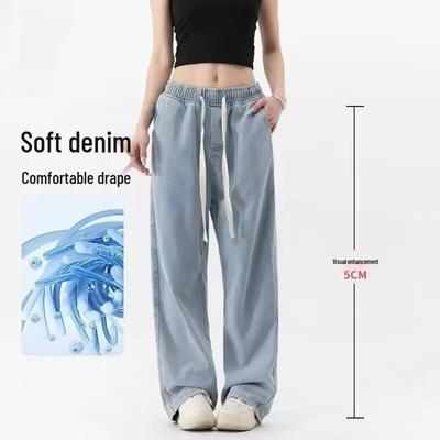 Unisex Thin Elastic Denim Jeans