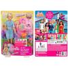 Barbie Dreamhouse Adventure Pink Travel Set, Dress-Up Doll and House, Pretend Play, Ages 3 and Up, Blue, FWV25