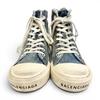 Pristine BALENCIAGA High Cut Sneakers PARIS HIGH TOP Distressed Denim 688756 Used