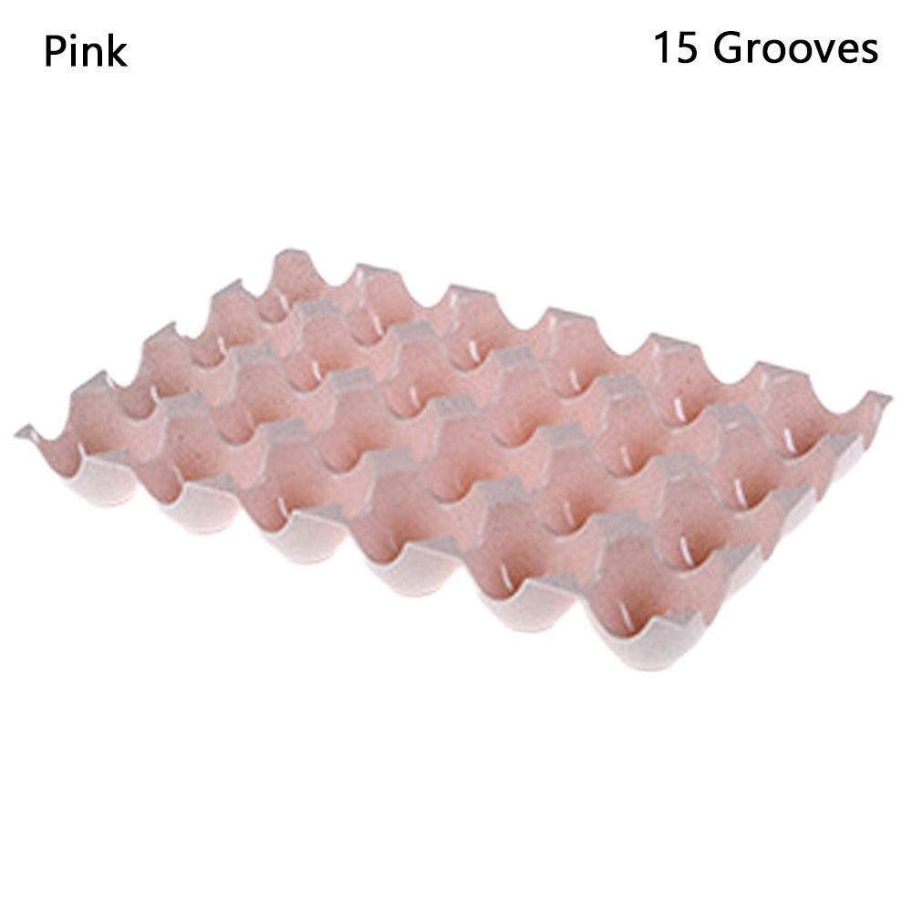 Large-capacity Egg Storage Box 24/15 Grooves Egg Dispenser for Kitchen Trendy Egg Container