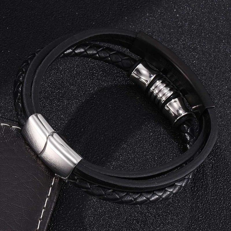 New Fashion Multi-layer Genuine Leather Bracelet Men Jewelry Women Accessories Bangles Jewelry Gifts BB0372