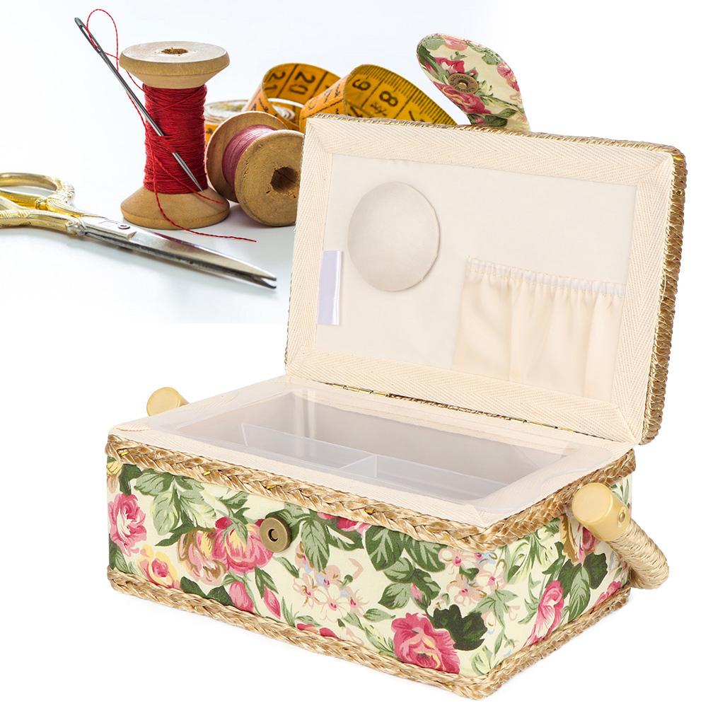 Haushaltsstoff Handwerk Handgefertigter Nähkorb Faden Nadel Aufbewahrungsbox Organizer (# 2)