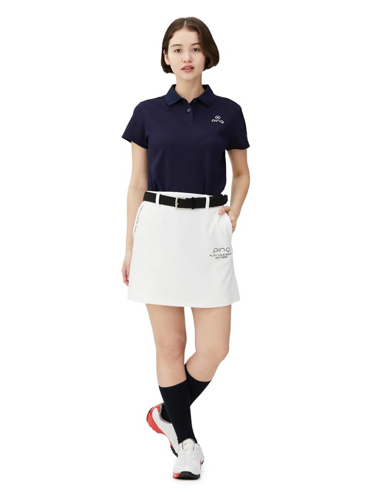 Moisture Wicking Quick Dry Skirt UV Golf S [Pin Apparel] Women's (All-Directional Stretch, Protection) / / 622-4134202 030_White