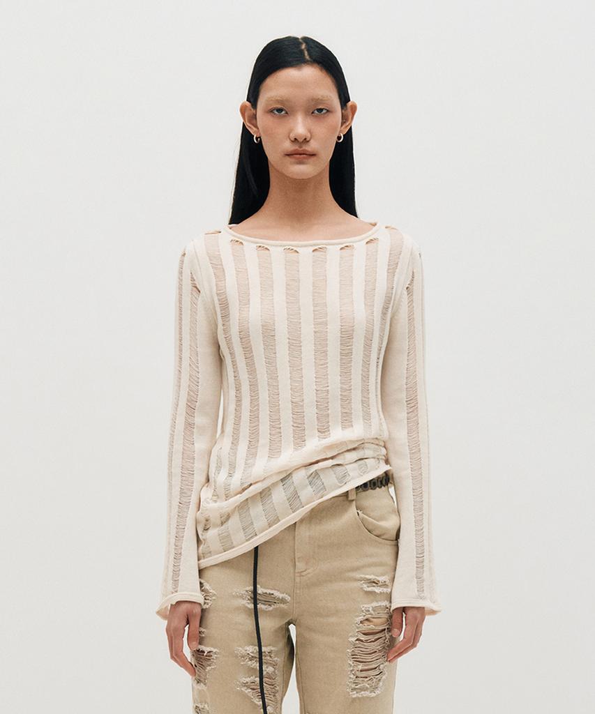 Kimjisu Loose Gauge Knit _ Ivory