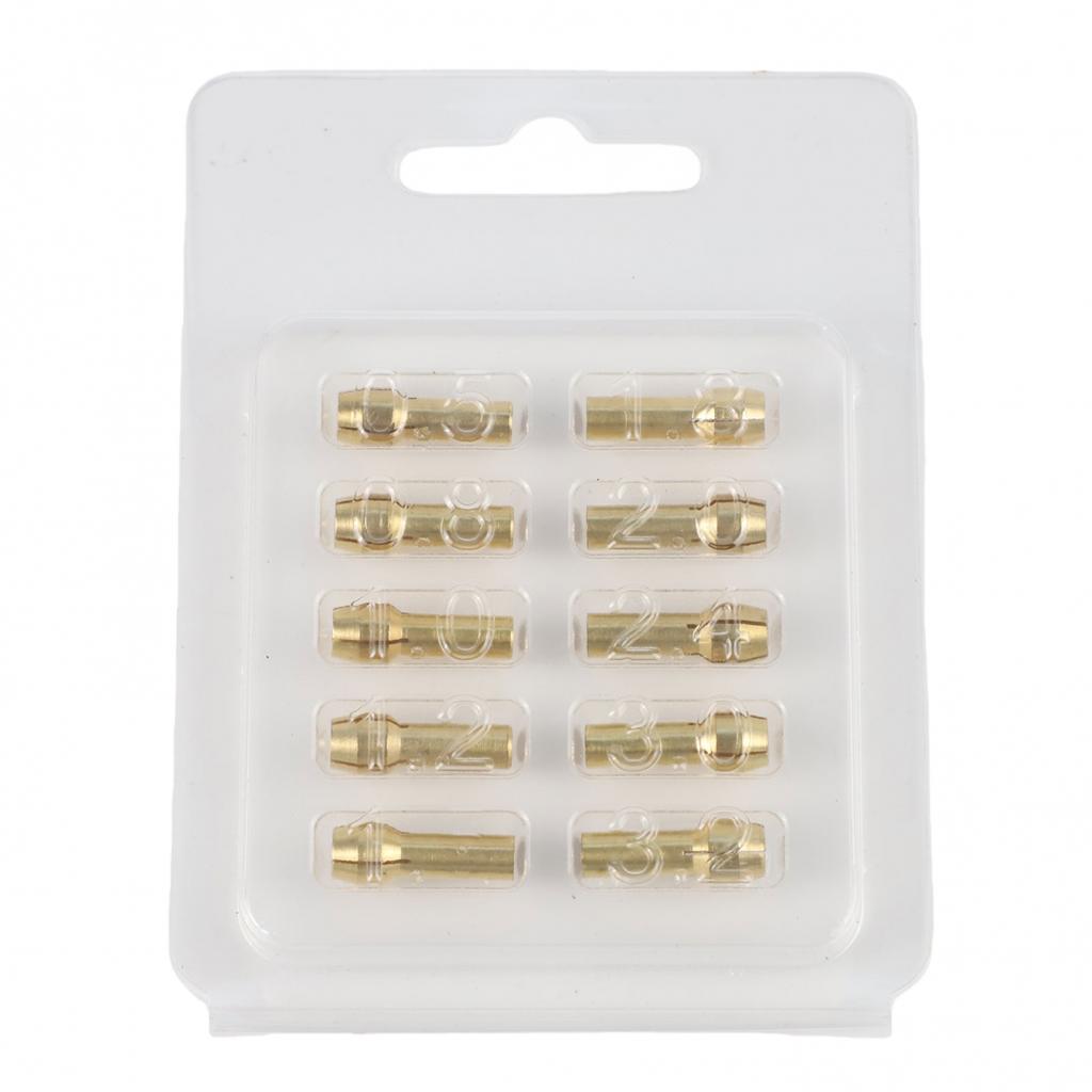 10 piezas para portabrocas de mini taladro 4.2/4.8mm Pinza de cobre para uso en herramientas rotativas