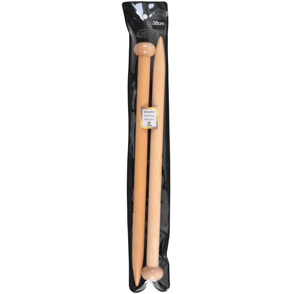Tulip wooden knitting needles 38cm 20mm - pack of 1