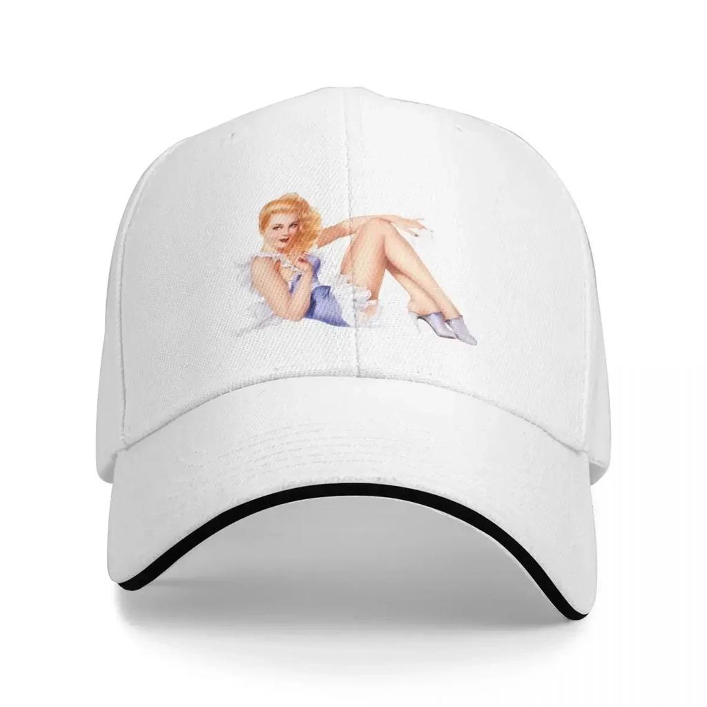 Order Please by Alberto Vargas Remastered Xzendor7 Classic Old Masters Vintage Art Reproductions Baseball Cap