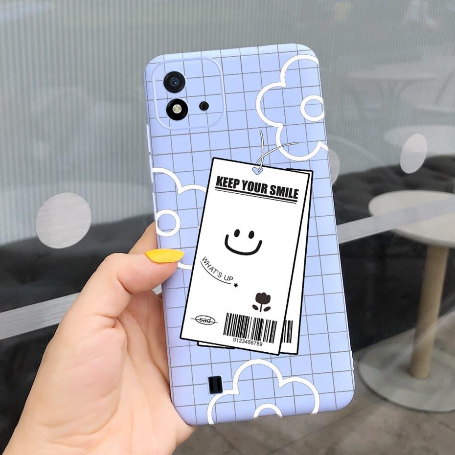 Lovely Pattern Phone Case For Realme C11 2021 C 11 2020 RMX2185 Macaroon Silicone Soft Cases Cover For Realme C11 (2021) RMX3231