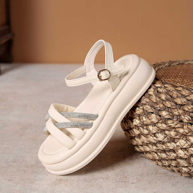 Fashion Anti-skid Round Foot Woman Summer Sandals Luxury Slippers Woman Shoes Indoor Basketball Basket Sneakers Sport 0