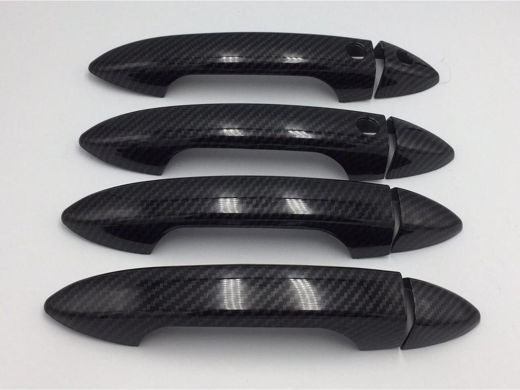 9th-Gen Accord 14-16 Model Handle Pull Decorative Carbon Fiber Shell Sticker, Electroplated Bright Black