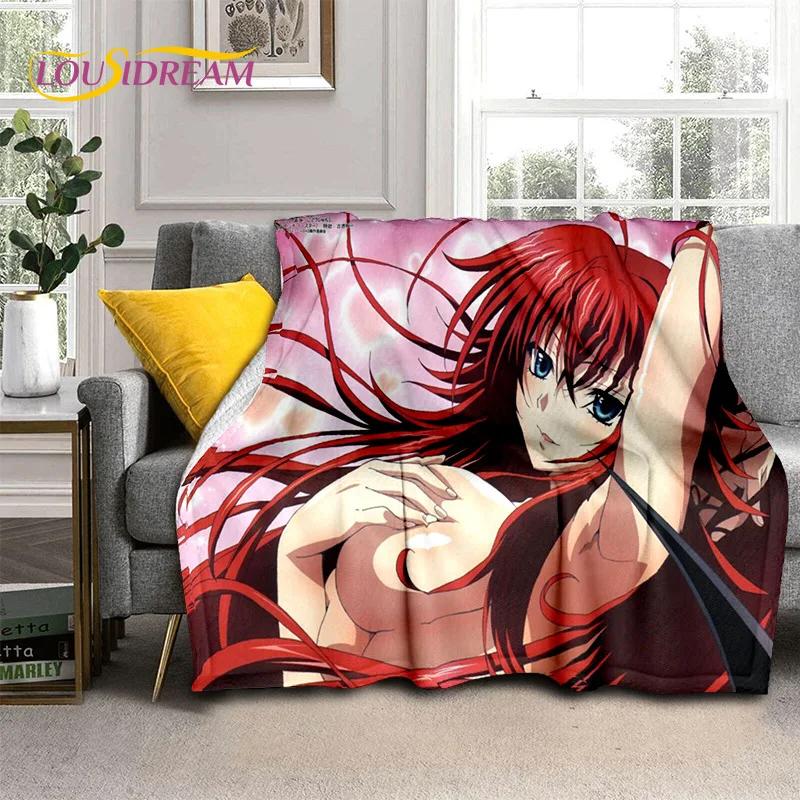 Cartoon Sexy Girl High School DxD Anime 3D Blanket,Soft Throw Blanket for Home Bedroom Bed Sofa Picnic Travel Cover Blanket Kids