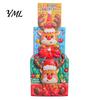 Reusable Holiday Display Sets 3Pcs Christmas Stackable Gift Box, Layered Cube Plastic Boxes with Santa Party Table Decor Snowman Reindeer, Tabletop