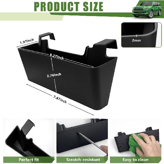 Center Console Organizer For 2010-2024 Toyota 4Runner Hanging Armrest Box Storage Tray For 4 Runner Interior Accessories(Center Console Hanging