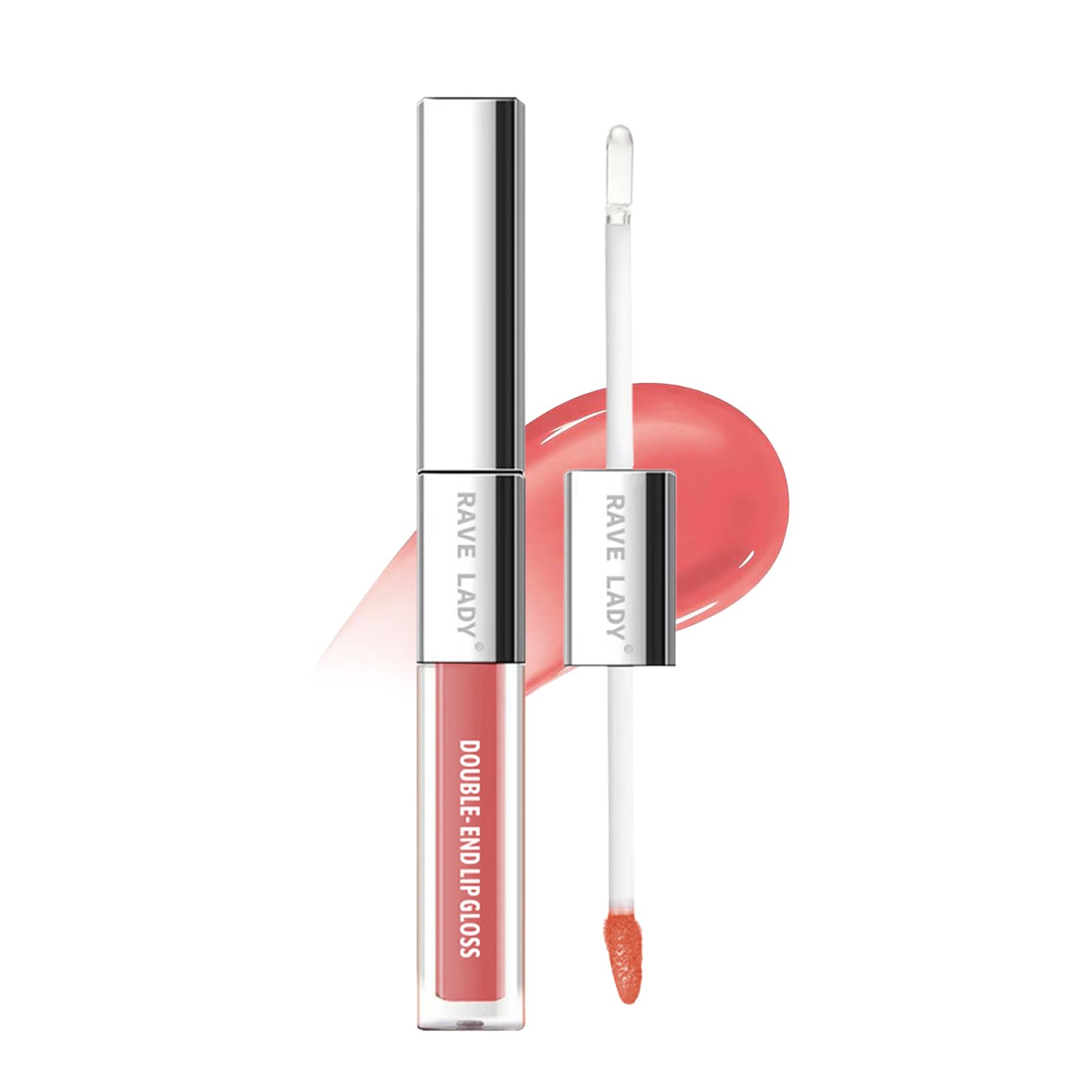 

Double-ended Watery Lip Gloss, Lipstick Raincoat, Smudge-proof, Long-lasting, Highly Pigmented, Fade-resistant (#02)