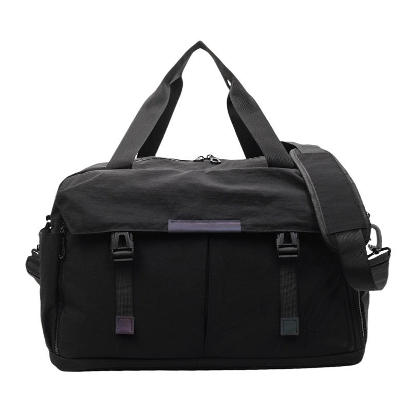 Sports and leisure fitness bag women's wet and dry separation swimming training bag large capacity simple Oxford cloth short trip bag