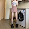 Denim Skirt A Line High Waist Slim Fit With Vintage Wash For Casual Wear