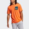 Adidas Lil Stripe Pocket Print Basketball Round Neck Short Sleeve T-Shirt Men Tops Orange Yellow GQ8378