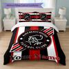 Ajax Amsterdam Custom Name Text Bedding Set 1 Duvet Cover+2 Pillowcases Soccer Logo Personalized Gift For Special Occasion Bedroom Decor