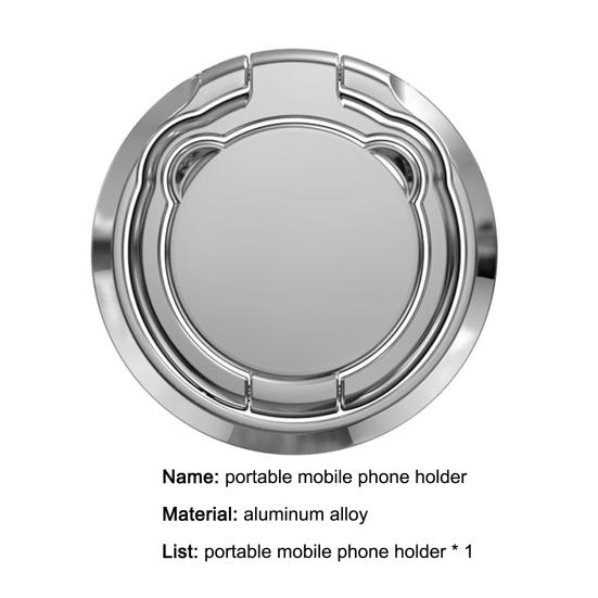 Finger Ring Holder Shape Foldable Portable Cute Bear Magnetic Smart Phone Mount Stand