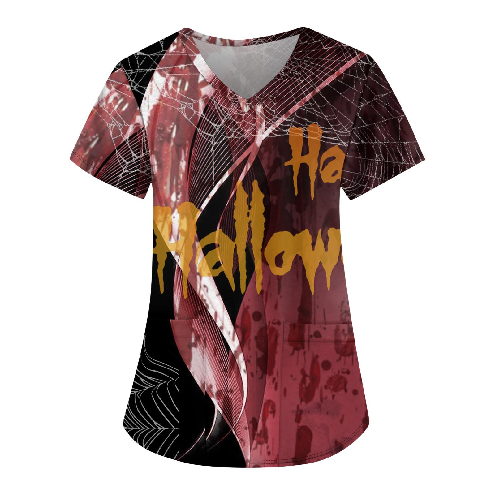 

Жіночі вільні топи з короткими рукавами, повсякденні топи великих розмірів, V-подібний виріз, короткі рукави, повсякденні літні футболки Жіночі топи, футболки, робочий одяг XL червоний