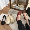 Japansk Stil2025Sko Dame Koselige Skinnballerinaer Splitthov Tå Loafers Femme Mary Jeans Mocasines Damesko
