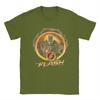 Flash Logo TShirts for Unisex Novelty Pure Cotton Tees O Neck Short Sleeve T Shirt Birthday Gift Clothing