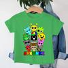 Sprunki Kids Tshirt Fashion Cartoon Figure Boys Girls Clothes Summer Round Neck Short Sleeve Tshirt Sprunki Childrens Clothing