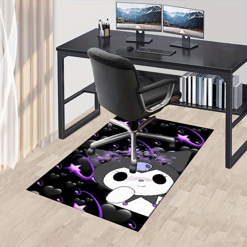 

1pc Sanrio Kuromi Mermaid Printed Office Carpet Rectangle Rug Under The Table,Perfect Room Decor for Living Room, Bedroom, Kitchen, Non-slip Floor Mat 60cm by 90cm